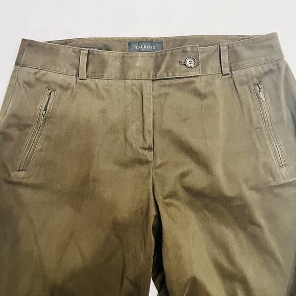TALBOTS Women’s Signature Size 10 Pants Trousers Green (A0129) - Picture 2 of 7